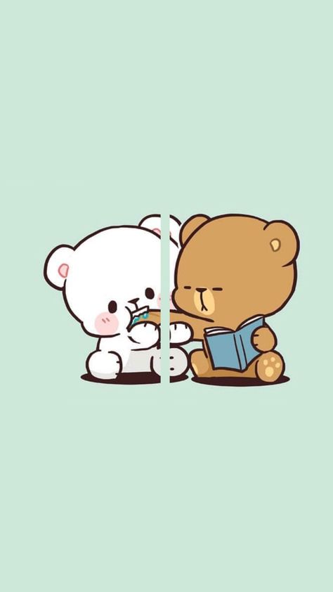 Milk And Mocha Bear Matching Wallpaper, Milk And Mocha Matching Wallpaper, Milk And Mocha Bear Matching Pfp, Mocha And Milk Bear Wallpaper, Milk And Mocha Matching Icons, Mocha And Milk Bear, Milk And Mocha Bear, Milk And Mocha, Milk Mocha