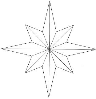 Hopemore: Eight point star template                                                                                                                                                                                 More                                                                                                                                                                                 More Star Stencils Printables, Eight Pointed Star Tattoo, Eight Point Star, Stencils Printables Templates, 8 Point Star, Eight Pointed Star, Star Template, Stencils Printables, Star Stencil