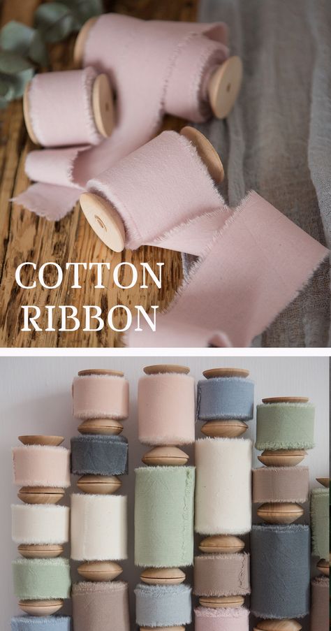 Ribbon Wedding Decor, Bridal Bouquet Blush, Cottage Chic Wedding, Ribbon Invitation, Blush Bridal Bouquet, Vegan Wedding, Hand Dyed Silk Ribbon, Gift Baskets For Women, Gift Wrapping Inspiration