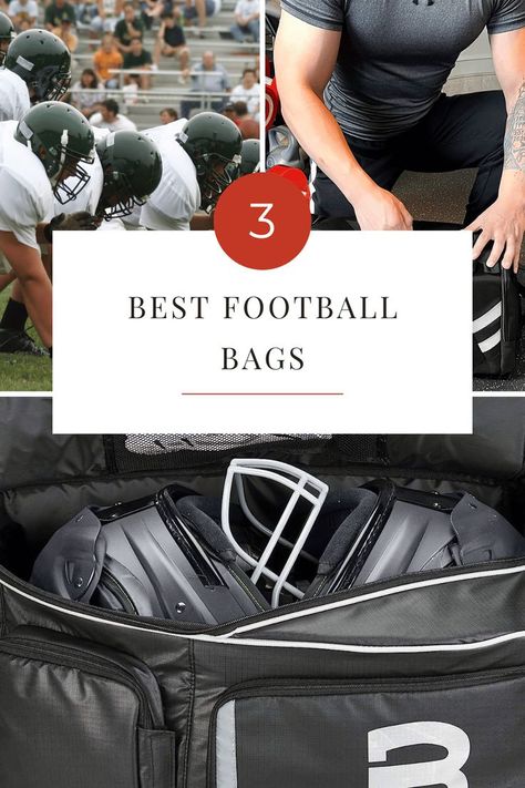 Football season is here and it's time to get your gear ready. With so many football bags on the market, you need to make sure you pick one that will suit all of your needs. Whether you're a coach or a player, these are our top picks for the 3 best football bags! Football Bags, Football Bag, Football Gear, Gear Bag, Ready To Play, Be Ready, Football Season, Pick One, Football Players