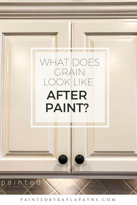 Painted Oak Cabinets With Grain Showing, Painting Over Cabinets, Painted Oak Kitchen Cabinets Before And After, Painting Over Oak Cabinets, Oak Uppers Painted Lowers, Rustoleum Chalk Paint Kitchen Cabinets, Kitchen Paint Combinations, Painting Cabinets Before And After, Ivory Painted Kitchen Cabinets