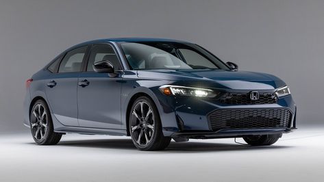 2025 Honda Civic Hybrid First Look: Sleeker, Sippier, and ... Sportier? 2025 Honda Civic, Performance Metrics, New Corolla, Honda Civic Sport, Honda Civic Hybrid, Honda Civic Hatchback, Civic Hatchback, Civic Sedan, Sport Touring