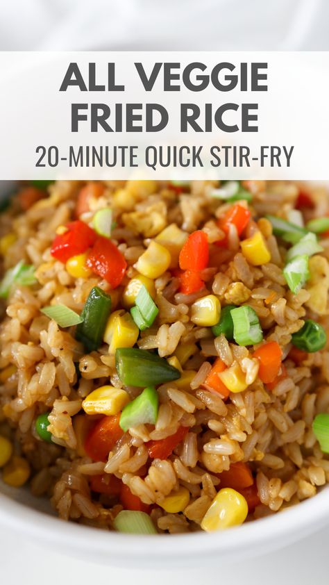 Loaded Vegetable Fried Rice Chinese Sauteed Vegetables, Recipes Using Frozen Mixed Vegetables, Frozen Mixed Veggies Recipes, Frozen Mixed Vegetable Recipes, Recipes Low Sodium, Sauteed Vegetables Recipe, Frozen Vegetable Recipes, Hawaiian Fried Rice, Mix Vegetable Recipe