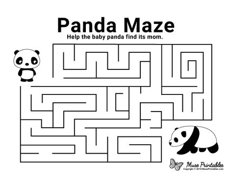 Free printable panda maze. Download it from https://museprintables.com/download/maze/panda/ Maze Activities For Kids, Chinese Activities, Panda Activities, Arts And Crafts For Kids Toddlers, Mazes For Kids Printable, Maze Activity, Panda Theme, Preschool Activities At Home, March Calendar