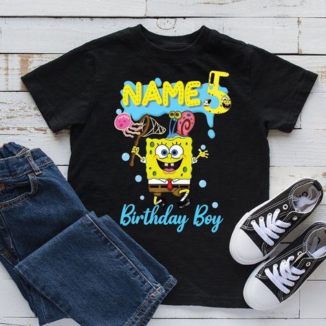 spongebob 2nd birthday shirt Check more at https://worldsnew.com/product/spongebob-2nd-birthday-shirt-245/ Spongebob Birthday Shirts For Family, Spongebob Birthday Shirts, Spongebob 2nd Birthday, Spongebob Birthday Shirt, Spongebob Birthday Party Decorations, Spongebob Shirt, 5th Birthday Boys, Spongebob Birthday Party, Spongebob Party