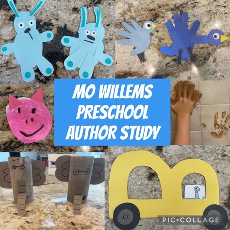 Mo Willems: Author Study Mo Willems Author Study Preschool, Authors And Illustrators Preschool, Mo Willems Crafts Preschool, Mo Willems Author Study Kindergarten, Famous Authors Preschool Theme, Preschool Author Study, Mo Williams Crafts, Author Study Preschool, Mo Willems Activities Preschool