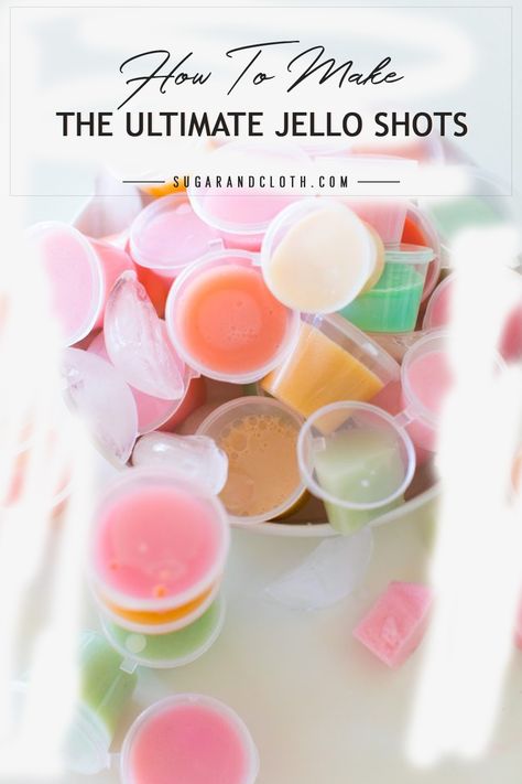 Wondering how to make the ultimate jello shots? Look no further than this recipe! Not only can you make simple and delicious jello shots, but you can also make them in custom colors with this easy how-to. Click to get started. Bride Jello Shots, Unflavored Gelatin Jello Shots, Vanilla Vodka Jello Shots, Strong Jello Shots Recipe, Jell-o Shots, Sugar Free Jello Shots, Birthday Jello Shots, Wine Jello Shots, Vodka Jelly Shots