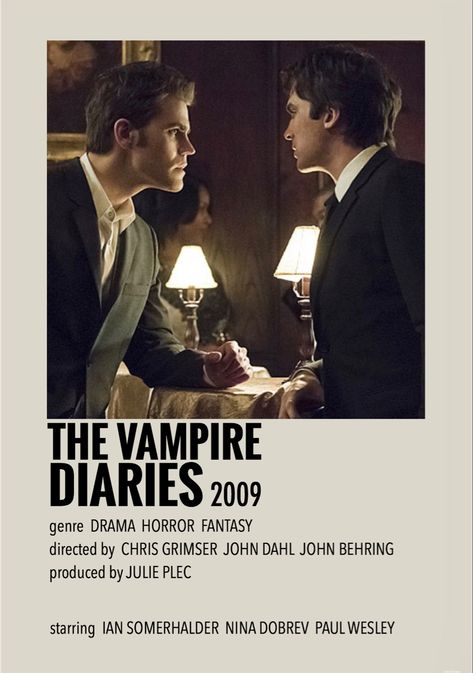 Minimalistic/polaroid tv show poster by me Vampire Diaries Movie Poster, Diary Movie, Indie Movie Posters, Vampire Diaries Poster, Iconic Movie Posters, Movie Card, Photo Deco, Vampire Diaries Movie, Film Posters Minimalist