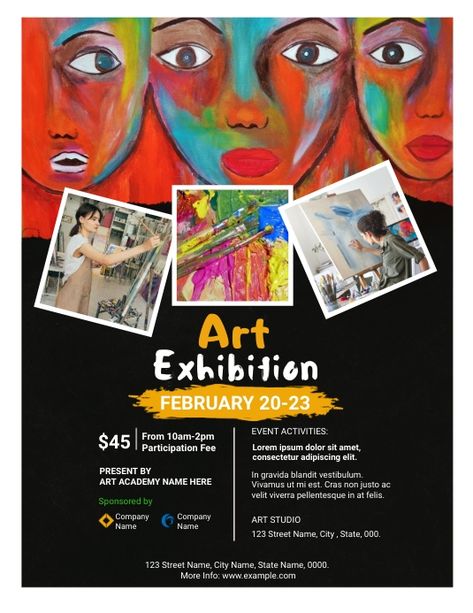 610+ Free Templates for 'Art exhibition' Art Workshop Flyer Design, Art Exhibition Poster Design Ideas, Museum Poster Design Exhibitions, Art Exhibition Flyer, Art Exhibition Poster Design, Exhibition Flyer, Exhibition Plan, Body Template, Big Teddy