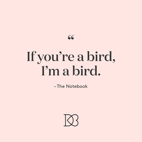 The Notebook If You're A Bird I'm A Bird, If You Are A Bird Im A Bird The Notebook, The Notebook Quotes The Best Love, If Your A Bird Im A Bird, If You’re A Bird I’m A Bird, If You're A Bird I'm A Bird, Im All Yours Quotes Love, Cute Movie Quotes Love, Notebook With Quotes