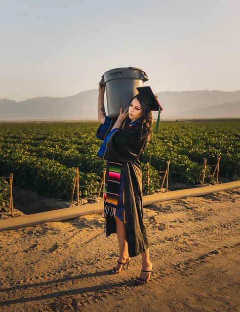 College Grad Honored Her Migrant Parents With Photos On The Fields They Worked : NPR Pictures In Field, Mexican Pictures, Graduation Outfit College, Studio Photography Backdrop, College Grad Photos, Uc San Diego, Cap And Gown Pictures, College Graduation Photos, Chicana Style