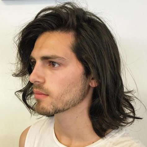 Joran King, Belle Souers' newest employee Best Long Haircuts, Pompadour Style, Guy Haircuts Long, Long Length Hair, Men's Long Hairstyles, Shoulder Hair, Full Hair, Long Black Hair, Long Hair Styles Men