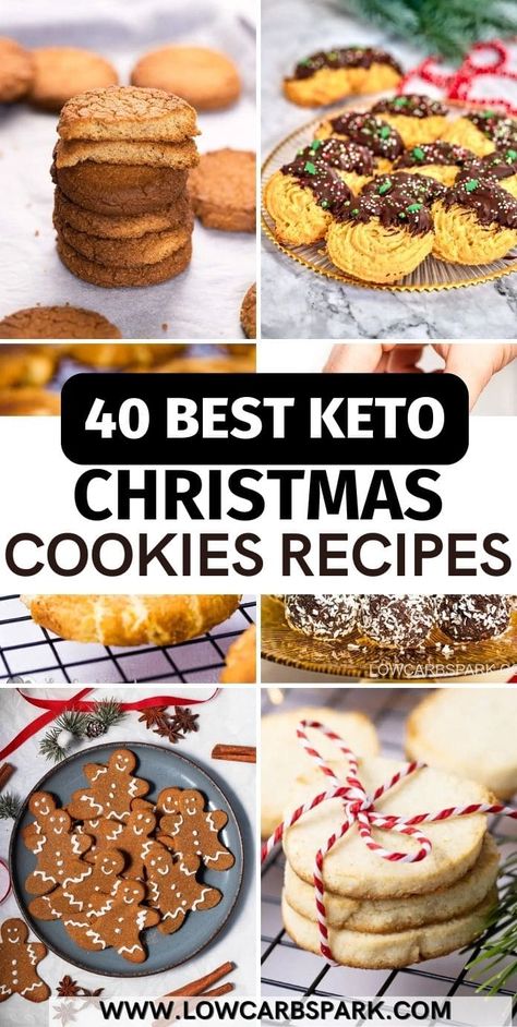 Low Carb Christmas Cookies, Low Carb Cookies Recipes, Low Carb Christmas, Keto Christmas Cookies, Low Carb Holiday, Diet Cookies, Keto Cookie Recipes, Keto Christmas, Christmas Cookie Recipes