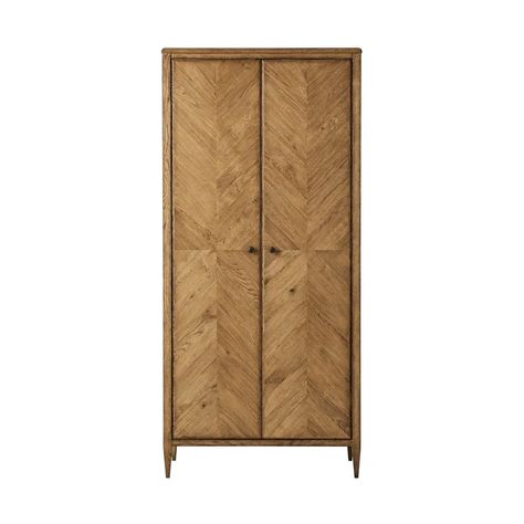 Theodore Alexander Nova 2 Door Armoire | Perigold Theodore Alexander Furniture, Wood Armoire, Armoires & Wardrobes, Luxury Furniture Brands, Parquetry, Theodore Alexander, Tall Cabinet, Curtain Accessories, Furniture Removal