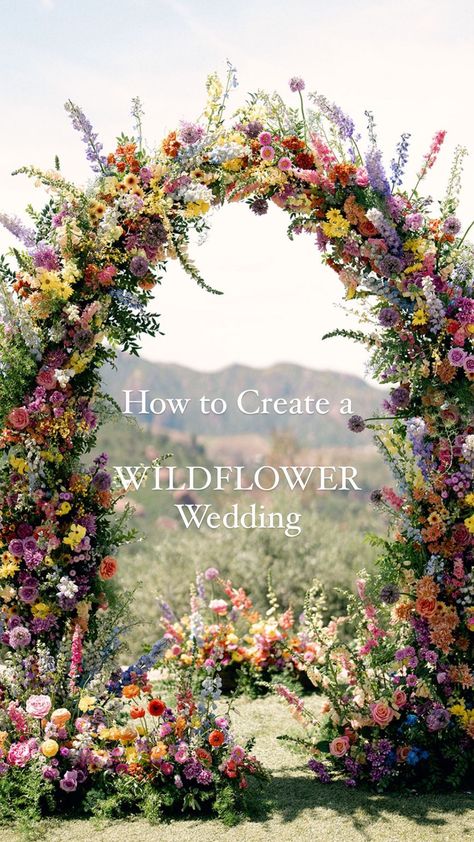 A Wild Frolic through a Flower Dreamland | Read my Top 5 tips below to create a Wildflower Wedding 1. Have a meadow style aisle……this means flowers arranged so that they appear to… | Instagram Wild Flowers Wedding Decorations, Wedding Flowers Tuscany, Wild Flower Wedding Backdrop, Wild Flower Spring Wedding, Wild Flower Fall Wedding, Summer Wild Flower Wedding, Bohemian Wildflower Wedding, Spring Wild Flowers Wedding, Fall Wildflowers Wedding