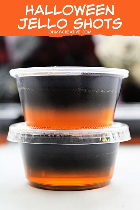 Orange Jello Shots Halloween, Alcohol Jello Shots, Orange Jello Shots, Easy Mojito, Tequila Mojito, Black Vodka, Easy Mojito Recipe, Adult Halloween Party Decorations, Best Jello Shots