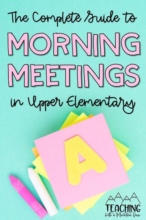 Community Building Classroom Upper Elementary, Fourth Grade Morning Meeting, Morning Work Upper Elementary, Classroom Greetings Morning Meetings, Morning Meeting Elementary, Morning Meeting Upper Elementary, Morning Routine Classroom 3rd Grade, Third Grade Morning Meeting, Morning Meeting Classroom