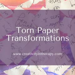 Torn Paper Transformations Creative Recovery Activities, Art Therapy Interventions, Coping Skills Group Activities, Self Acceptance Activities, Angry Artwork, Experiential Therapy, Recovery Games, Therapeutic Art Activities, Therapy Crafts