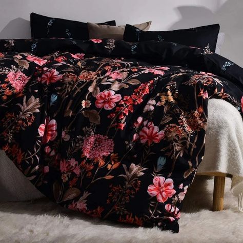 Winston Porter Hydesdale Organic Microfiber 3 Piece Duvet Cover Set & Reviews | Wayfair Floral Comforter Sets, Floral Comforter, Floral Duvet Cover, Floral Duvet, Boho Bedding, Soft Bedding, Comforter Cover, King Duvet, King Duvet Cover