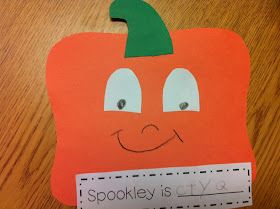 Spookly The Square Pumpkin Kindergarten, Fall Adjectives, Halloween Adjectives, Spookley The Square Pumpkin Activities, Pumpkin Writing, Pumpkin Crafts Preschool, Learning About Plants, Pumpkin Activity, Pumpkin Lessons