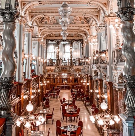 Budapest Cafe New York, Budapest Coffee Shop, Best Restaurants In Budapest, Budapest Cafe, Neo Baroque, Vajdahunyad Castle Budapest, Europe Winter, Buda Castle, For Sale Pub Budapest