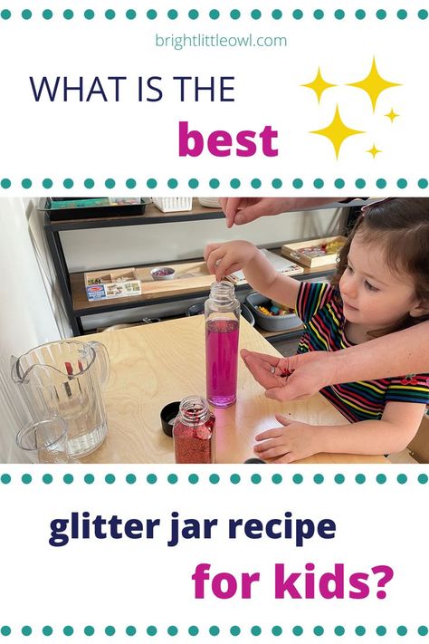 glitter jar recipe, mindfulness, calm down, Montessori, peace, toddler, preschoolers, activity Montessori Science Activities, Peace Activities, Peace Corner, Sensorial Activities, Calming Jar, Yoga Corner, Worried Kids, Diy Montessori, Mental Health Activities