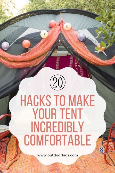 Camping tents are one of the most essential items in the wilderness. This article will show you 20 tent hacks to make it more comfortable. Zelt Camping Hacks, Camping Trip Essentials, Tent Hacks, Zelt Camping, Tent Camping Hacks, Camping Must Haves, Comfortable Camping, Camping Inspiration, Camping Hacks Diy