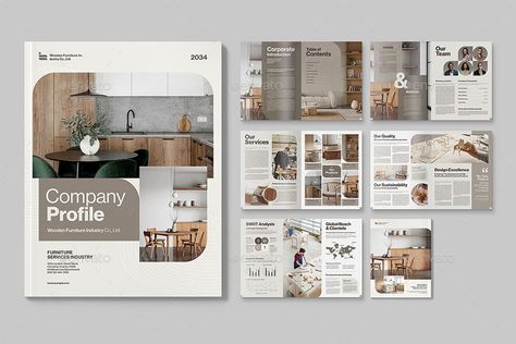 Company Profile Brochure Template Product Catalog Template, Company Profile Brochure, Catalog Template, Sales Brochure, Promotional Materials, Brochure Layout, Home Appliance, Catalog Design, Retail Outlet