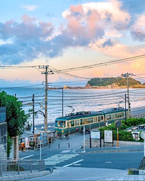 A morning view of Enoden and Enoshima. . 📸 Japan Photo of the day by ruiruicamovi . . . #kamakura #kamakurajapan #daily_photo_japan #livinginjapan #japan #japantravel #japanwanderlust #japanfun #japantravelguide #japantravelphoto #japantrip #japantraveller #travel #traveller #sightseeing #sightseeingjapan #beautifuljapan #japanlife #lifeinjapan Japan Morning Aesthetic, Japan Seaside Aesthetic, Kamakura Japan Aesthetic, Kanazawa Japan Aesthetic, Okinawa Japan Aesthetic, Japan Shibuya Crossing Aesthetic, Kamakura Japan, Japan Photography, Morning View