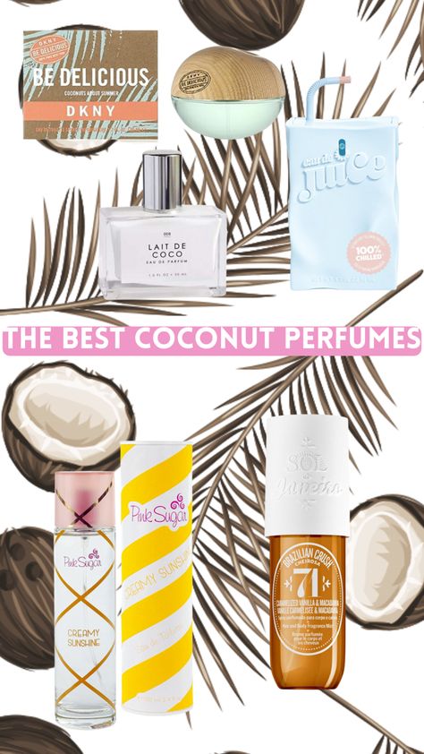 #coconut #perfume #fragrance #amazon #beachy Coconut Girl Perfume, Coconut Perfume Best, Beachy Perfumes, Coconut Spray, Coco Perfume, Beach Perfume, Coconut Perfume, Coconut Fragrance, Fragrance Lab