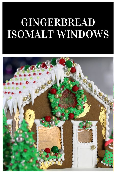 Gingerbread House Windows with Isomalt 👩🏼‍🍳✨ In today's video I teach you how easy it is to make really beautiful, realistic, edible windows for a gingerbread house using isomalt! Anybody can do this, so be sure to give it a try and let me know how it goes! I spent a lot of time on this video and I hope that you all find it enjoyable to watch! 😌 Gingerbread House Windows, Easy Gingerbread House, Edible Decorations, Gingerbread Party, Gingerbread Christmas Decor, Christmas Foods, Gingerbread Decorations, Christmas Gingerbread House, Gingerbread Christmas