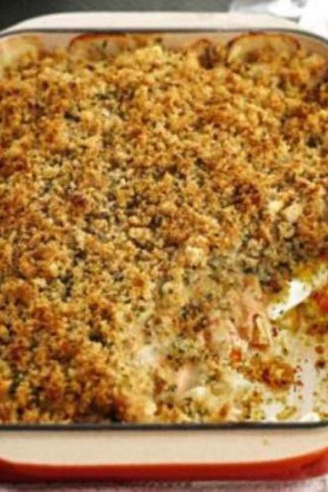 Fish Bake Casserole, White Fish Casserole Recipes, Fish Casserole Recipes, Fish Casserole, Crumb Recipe, Just A Pinch Recipes, Baked Casserole, White Fish, Just A Pinch