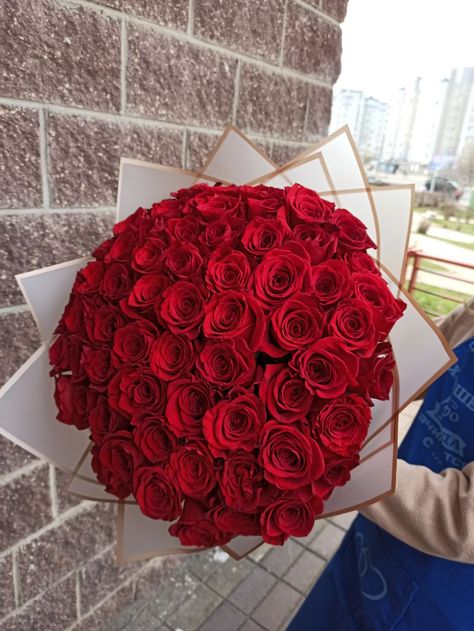 Flowers to Minsk, Bouquet of 51 Red Roses "Passion" Round Bouquet Roses, Bouquet Red Roses, Round Bouquet, Bouquet Roses, Fancy Dinner Party, Flowers And Gifts, Minsk Belarus, Fancy Dinner, Delivery Gifts