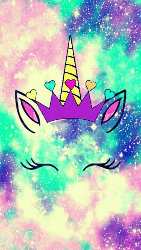 This wallpaper is so cute...i love unicorns! This is one of my favorite phone downloads...this post has so many cute options! Unicorn Wallpaper Iphone, Unicorn Wallpaper, Wallpaper Iphone, Iphone, Stars