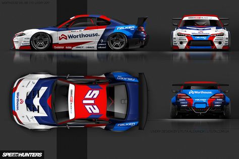 It’s not been out of ignorance or some sort of superiority complex, but rather that they’ve waited until everything has been set in stone before announcing the next part of their 2017 campaign: their cars. And as you’ve already seen both above and below, Deane and Więcek will be campaigning two almost identical Nissan Silvia S15s as part of … Drift Livery, Nissan S15 Silvia, S15 Silvia, Jdm Girls, Nissan S15, Car Liveries, Livery Design, Car Livery, Silvia S15