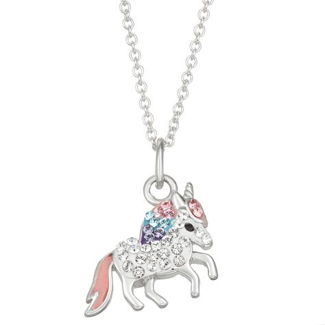 Crystal Unicorn, Coloring Books For Kids, Period Kit, Silver Packaging, Unicorn Jewelry, Unicorn Coloring, Princess Toys, Girls Fun, Unicorn Pendant