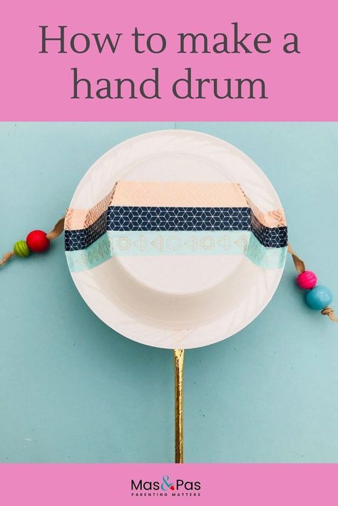 Hand Drum Craft For Kids, Diy Percussion Instruments, Diy Drums For Kids, Diy Instruments For Kids, Make Your Own Instruments, Instrument Crafts, Toddler Instruments, Handmade Instruments, Diy Drums