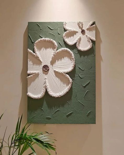 This beautiful texture painting can give your wall a decent look 👀❤ In just 3k rupees 🙀🤑 So what are you waiting for DM now for order 🚶‍♀️🤌 White Cement Painting On Canvas, Clay Art For Wall Decor, Cement Art On Canvas, Mini Textured Canvas Art, Canvases On Wall, Canvas Painting With Clay, Clay On Canvas Art, Pop Wall Design, Clay Art On Canvas