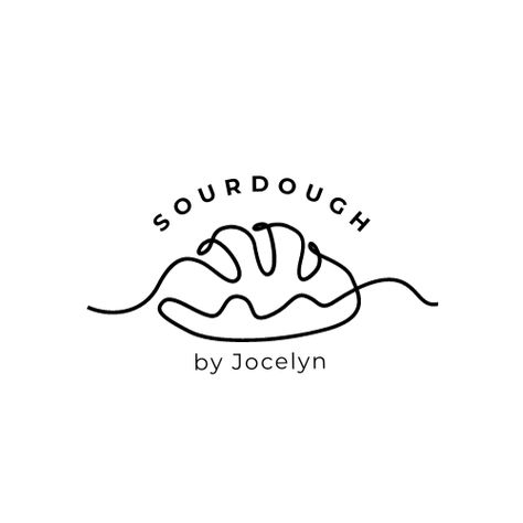 Sourdough Logo Design, Sourdough Bread Drawing, Sourdough Business Names, Sourdough Bakery Logo, Bread Tattoo Ideas, Sourdough Tattoo, Dessert Logo Ideas, Pastry Logo Design Ideas, Bread Logo Design Ideas