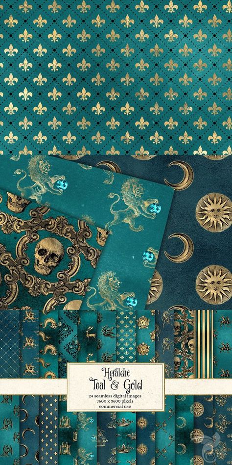 Teal Gold Wallpaper, Mint And Gold Aesthetic, Teal And Gold Aesthetic, Teal And Orange Color Palette, Clothes Texture, Color Palette Bold, Teal And Gold Wallpaper, Teal And Magenta, Color Wardrobe