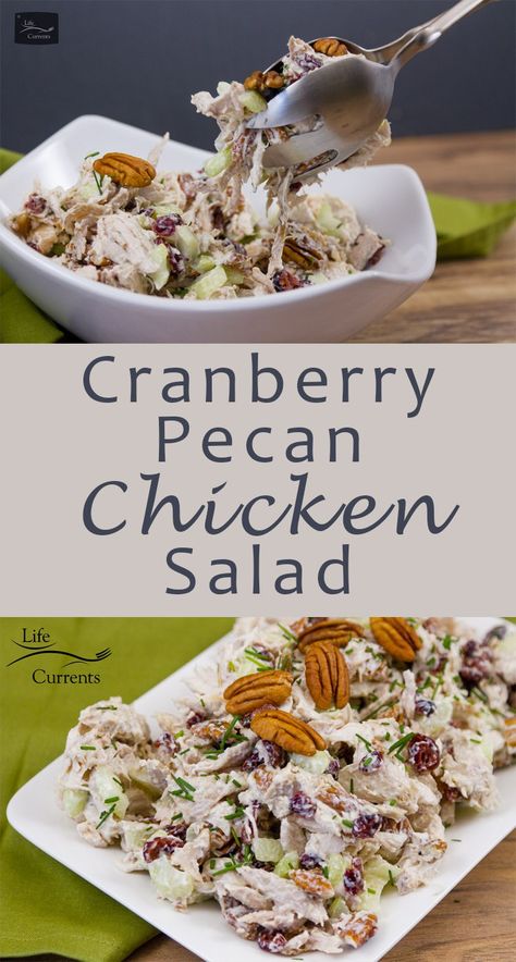 Cranberry Pecan Chicken Salad, Cranberry Chicken Salad, Chicken Salad Sandwich Recipe, Pecan Chicken Salads, Cranberry Chicken, Pecan Chicken, Quick Diet, Pecan Recipes, Rotisserie Chicken Recipes