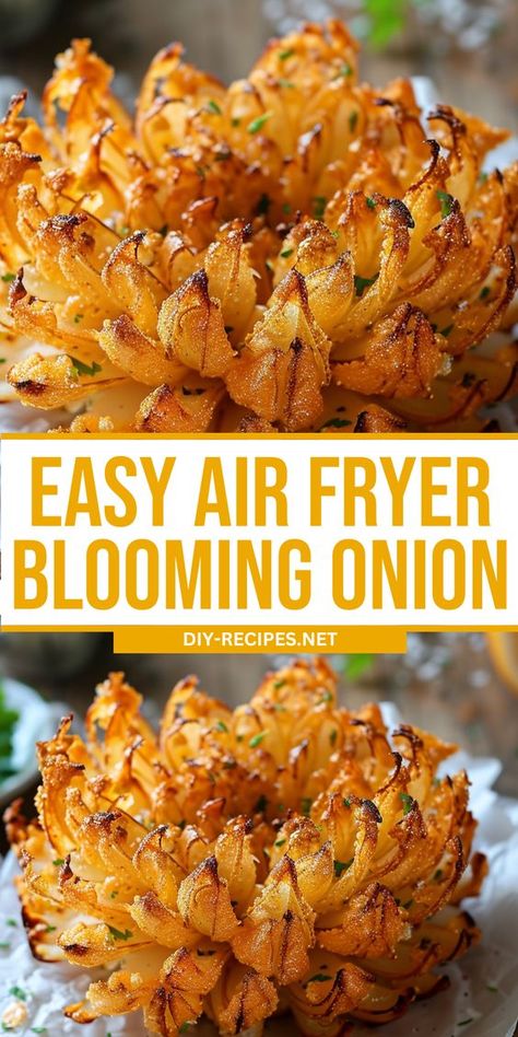 Make a delicious blooming onion in your air fryer with this simple recipe. Perfect for appetizers and parties! Airfryer Mini Blooming Onion, Blumming Onion Recipes, Baby Air Fryer Blooming Onions, Mini Air Fryer Blooming Onions, Onion Blossom Recipe Air Fryer, Air Fry Blooming Onion, Airfryer Blooming Onion, Pioneer Woman Air Fryer Recipes, Air Fryer Onion Blossom