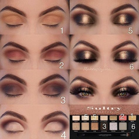 Matte Make Up, Easy Eye Makeup Tutorial, Maquillage Yeux Cut Crease, Make Up Designs, Sultry Makeup, Apply Eyeshadow, Eye Makeup Techniques, Eyebrow Eyeshadow, Makeup Tutorial Eyeshadow