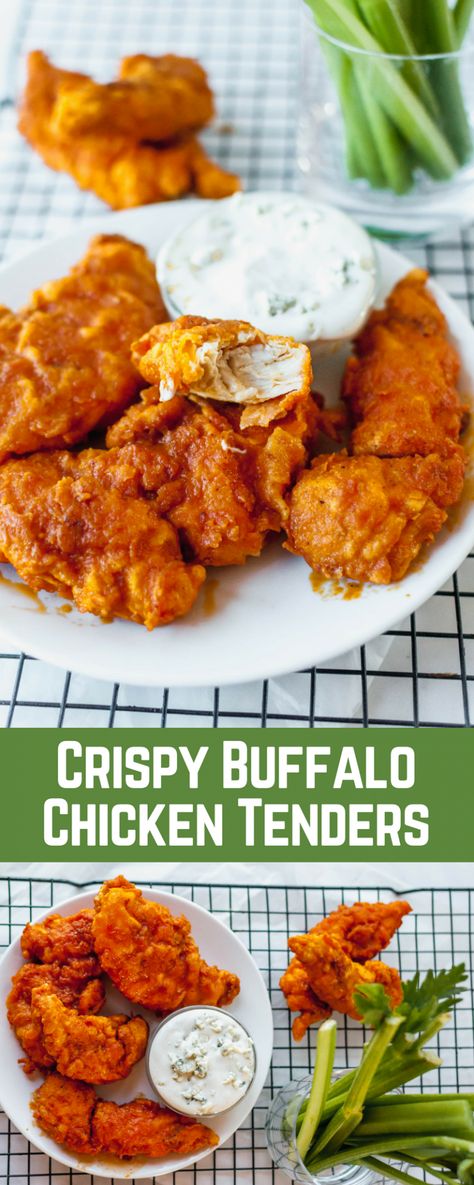 How To Make Buffalo Chicken, Homemade Buffalo Chicken Tenders, Buffalo Plaid Christmas Tree Ideas, Chicken Tenders Buffalo, Plaid Christmas Tree Ideas, Crispy Buffalo Chicken Tenders, Buffalo Chicken Strips, Spicy Chicken Tenders, Buffalo Chicken Tenders