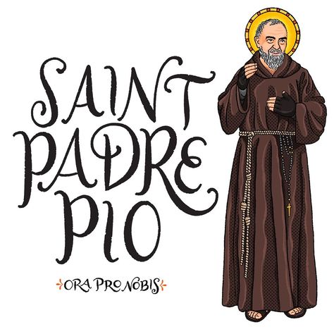 Catholic Paper Goods on Instagram: “St. Padre Pio, ora pro nobis!! . From Magnificat's Meditation of the Day: . "I urge you to have ever greater confidence in God, for it is…” Jd Tattoo, Confidence In God, St Padre Pio, Ora Pro Nobis, Also Me, Texas Artist, Cards Art, East Texas, Roman Catholic