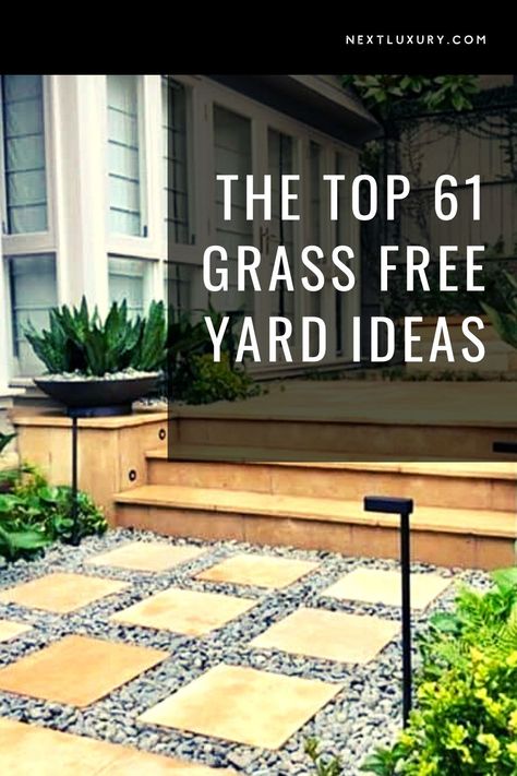 No Grass Yard, Low Maintenance Backyard, Front Lawn Landscaping, Small Yard Landscaping, No Grass Backyard, Lawn Alternatives, Small Front Yard Landscaping, Lawn Design, Front Yard Design