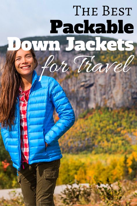 The Best Packable Down Jackets for Travel: If you're off on a trip or need something for home we've got a list of the best packable down jackets under $100! Options for men, women & kids included. Travel Jacket Women, Best Puffer Jacket, Travel Coat, China Travel Guide, Puffer Jacket Style, Outfits Athletic, Travel Jacket, Best Travel Accessories, Packable Jacket