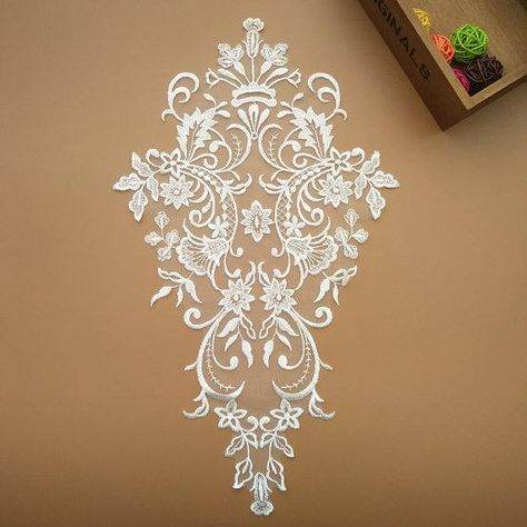 @Favorite shop & get coupons in Announcement #here https://www.etsy.com/shop/lacefabricsupplier Multi color Lace Applique by the piece, ivory lace fabric appliques for sewing accessories ### Size: 42 cm* 27 cm ### The price is for 1 piece, you can buy as many as you like by adding the quantity when place orders. ### Color: ivory as see from the pictures Note: there is a mirror direction of the lace, we will ship the direction by random, if you do need it in same direction, please contact us Lace Drawing, Headpiece Flower, Bodice Applique, Pearl Lace, Diy Wedding Dress, Lace Accessories, Bridal Dresses Lace, Embroidered Lace Fabric, Alencon Lace