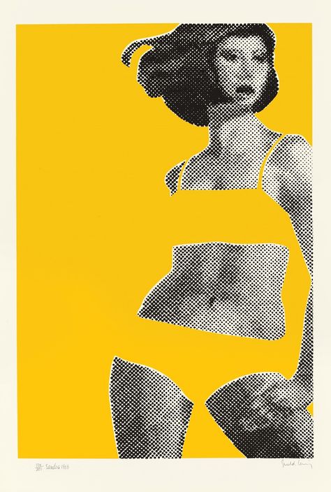 Halftone Art, Jasper Johns, Pop Art Portraits, Pop Art Posters, Art Society, Foto Art, A Level Art, Wild Things, Black And Yellow