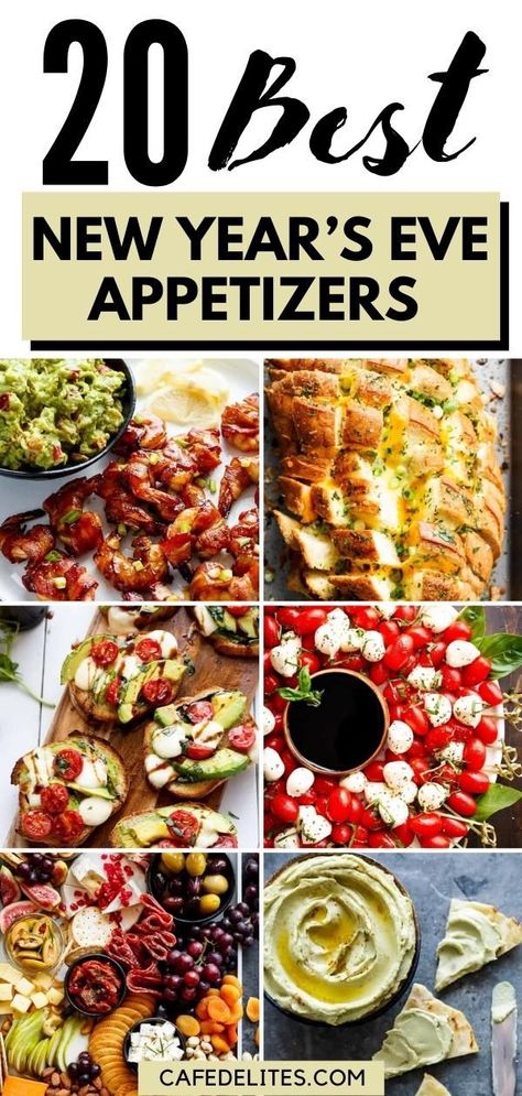 Dips Healthy, Nye Appetizers, New Years Eve Snacks, Nye Food, New Years Eve Menu, New Year's Snacks, New Years Eve Party Ideas Food, New Years Appetizers, New Year's Eve Appetizers